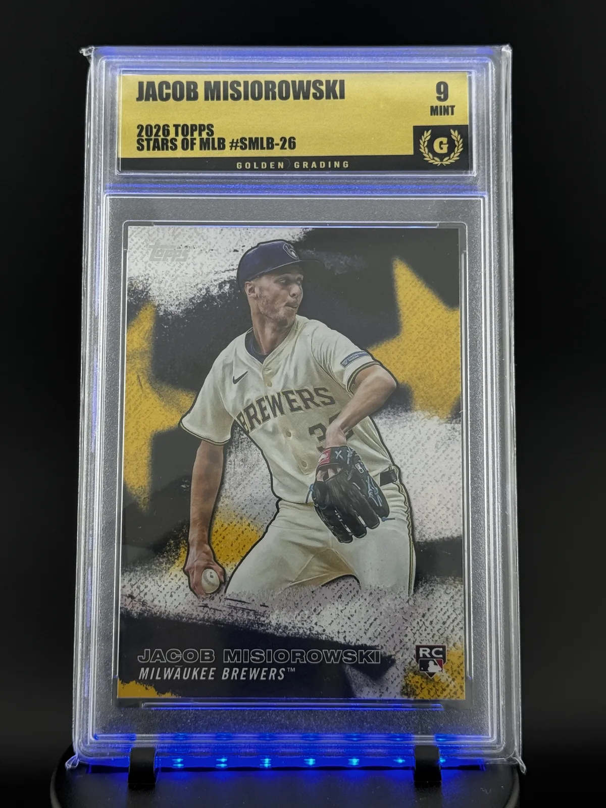 2026 Topps Stars of MLB Jacob Misiorowski #SMLB-26 RC Golden 9